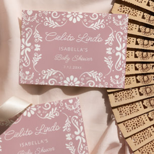 Cielito Lindo Baby shower mexicain Carte de remerc