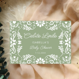 Cielito Lindo Baby shower mexicain Carte de remerc
