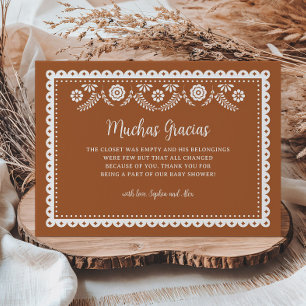 Cielito Lindo Baby shower Muchas Gracias Bedankkaart