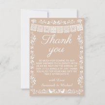 Cielito Lindo Beige Papel Picado Babyfeestje