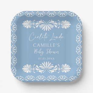 Cielito lindo Blauw Mexicaanse Baby Shower Papieren Bordje