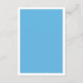 Cielito Lindo blauwe baby boy douche Luier Raffle Informatiekaartje (Achterkant)