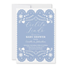 Cielito Lindo Blue Baby shower Uitnodiging