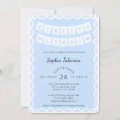 Cielito Lindo Blue Baby shower Uitnodiging (Voorkant)