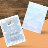 Cielito Lindo Blue Cloudy Sky Baby Boy Shower Kaart