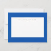 Cielito Lindo Bold Blue Geometric RSVP Card (Dos)
