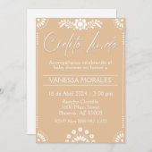 Cielito Lindo Brown Espagnol Invitation (Devant / Derrière)