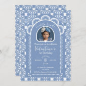 Cielito Lindo Invitation 1er anniversaire avec pho (Devant / Derrière)