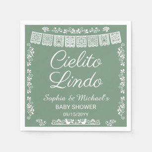 Cielito Lindo Lichtgroene Babyborrel Servet