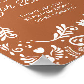 Cielito Lindo Mexicaans Baby shower Boeken voor Ba Poster (Hoek)