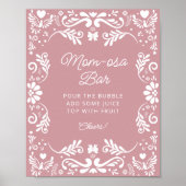 Cielito Lindo Mexicaans Meisje Baby shower Mom-osa Poster (Voorkant)