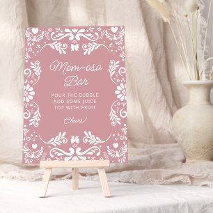 Cielito Lindo Mexicaans Meisje Baby shower Mom-osa Poster