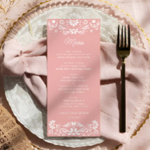 Cielito Lindo Mexicaans Roze Baby shower Menu
