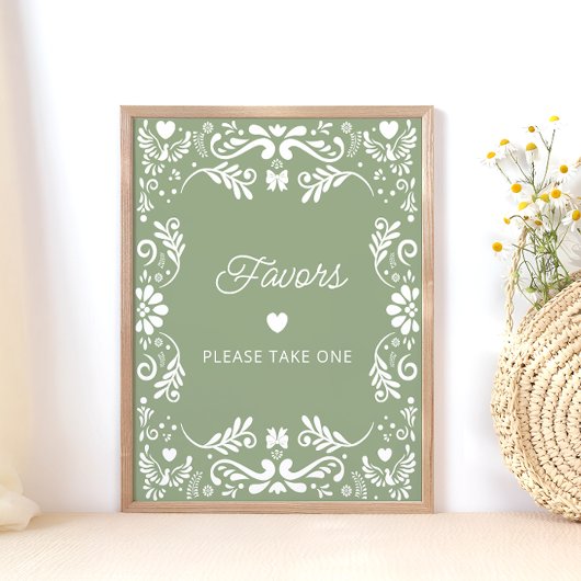 Cielito Lindo Mexicaanse Baby shower Favors Poster