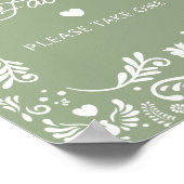 Cielito Lindo Mexicaanse Baby shower Favors Poster (Hoek)