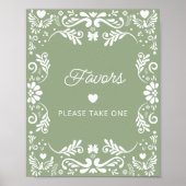 Cielito Lindo Mexicaanse Baby shower Favors Poster (Voorkant)