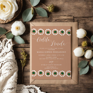 Cielito Lindo Mexican Barro Boho Baby shower Kaart