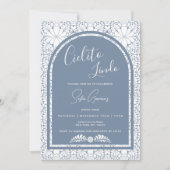 Cielito Lindo Mexican Blue Folk Art Invitation (Devant)