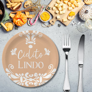 Cielito Lindo Mexican Fiesta Neutraal Baby shower Papieren Bordje