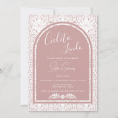 Cielito Lindo Mexican Folk Art Pink Invitation (Devant)