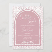 Cielito Lindo Mexican Folk Art Pink Invitation (Devant)