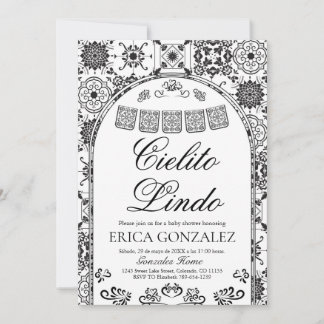 Cielito Lindo Papel Picado Jongen Baby Shower Kaart