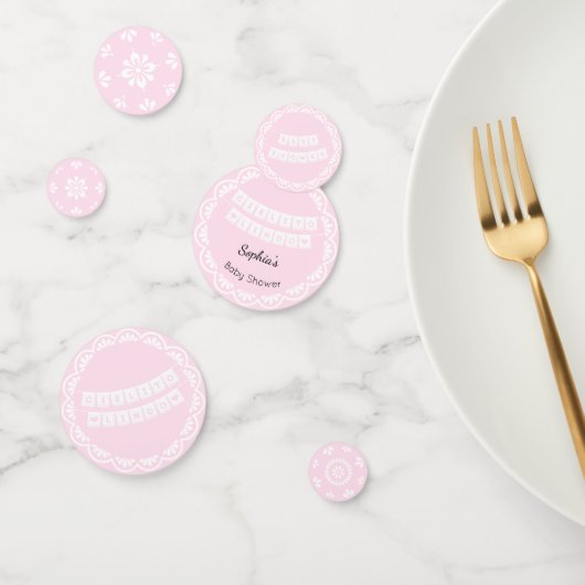 Cielito Lindo Roze Baby shower Tafel Confetti (Groep)