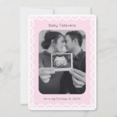 Cielito Lindo Roze Baby shower Uitnodiging (Achterkant)