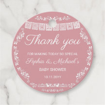 Cielito Lindo Roze Papel Picado Baby Shower