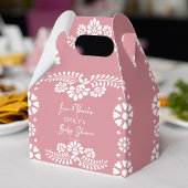 Cielito lindo stoffige roze baby shower gunsten bedankdoosjes