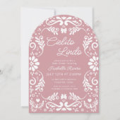 Cielito Lindo Talavera Mexican Pink Baby shower Kaart (Voorkant)