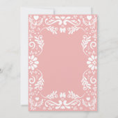 Cielito Lindo Talavera Mexican Pink Baby shower Kaart (Achterkant)