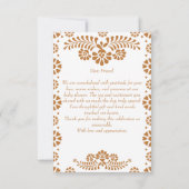 Cielito lindo terracotta Mexicaans baby shower Bedankkaart (Achterkant)