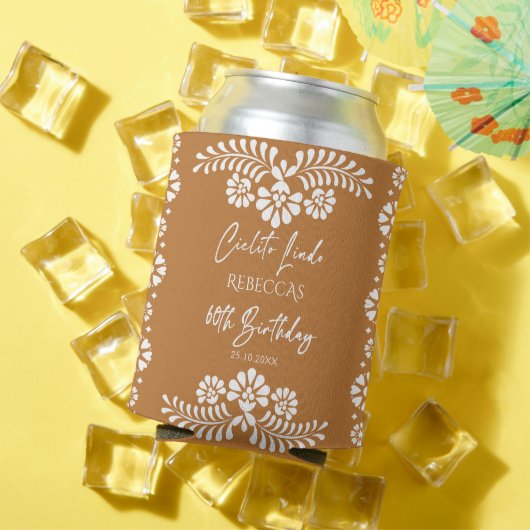 Cielito lindo terracotta Mexicaanse 60ste verjaard Blikjeskoeler (Insitu Zomer)