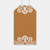 Cielito lindo terracotta talavera 60ste verjaardag cadeaulabel (Achterkant)