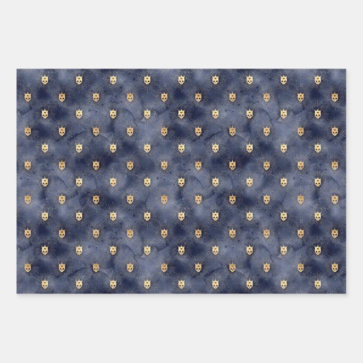 Ciels célestes Marine foncée et papier d'enveloppe (Devant)