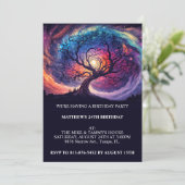 Ciels de minuit Invitations de fête d'anniversaire (Debout devant)