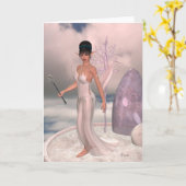 Ciels elven - Carte de voeux (Fleur jaune)