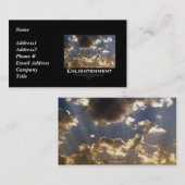 Ciels nuageux Cartes de visite inspirants (Devant / Derrière)