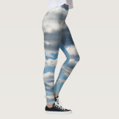 Ciels nuageux Leggings bleus et blancs (Droite)