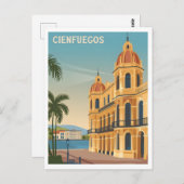 Cienfuegos Cuba Vintage Briefkaart (Voorkant / Achterkant)