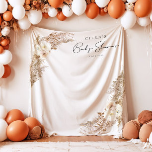 CIERA Boheem Gras Baby Shower Spandoek Wandkleed