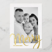 Cieux enneigés pailletés carte de vacances (Recto)