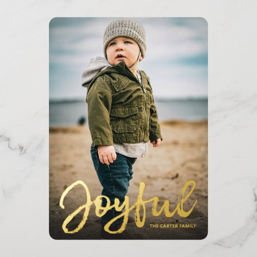 Cieux enneigés pailletés carte de vacances (Recto)