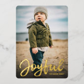 Cieux enneigés pailletés pour carte de fêtes (Recto)