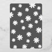 Cieux enneigés pailletés pour carte de fêtes (Verso)