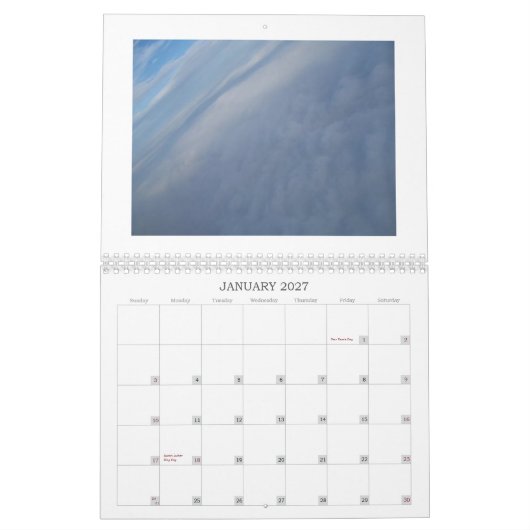 Cieux - mers - calendrier de paysage (Jan 2027)