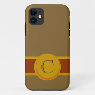 Cigar Band met monogram iPhone 11 Hoesje