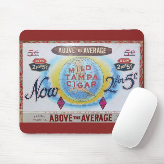 Cigar Box Label Mousepad Muismat (Met muis)