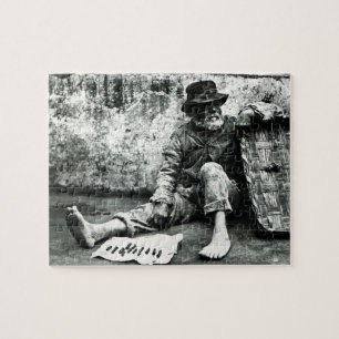 Cigar-end-verkoper, c.1865 (foto) legpuzzel